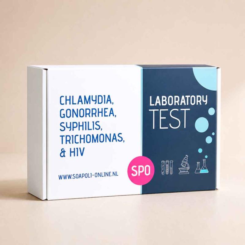 Combination STI test kit for men 5-in-1